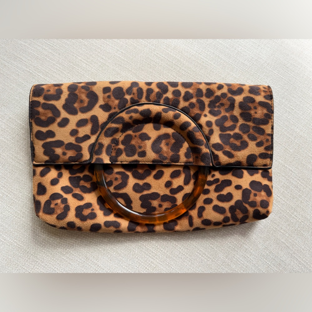 Leopard Print Clutch Purse